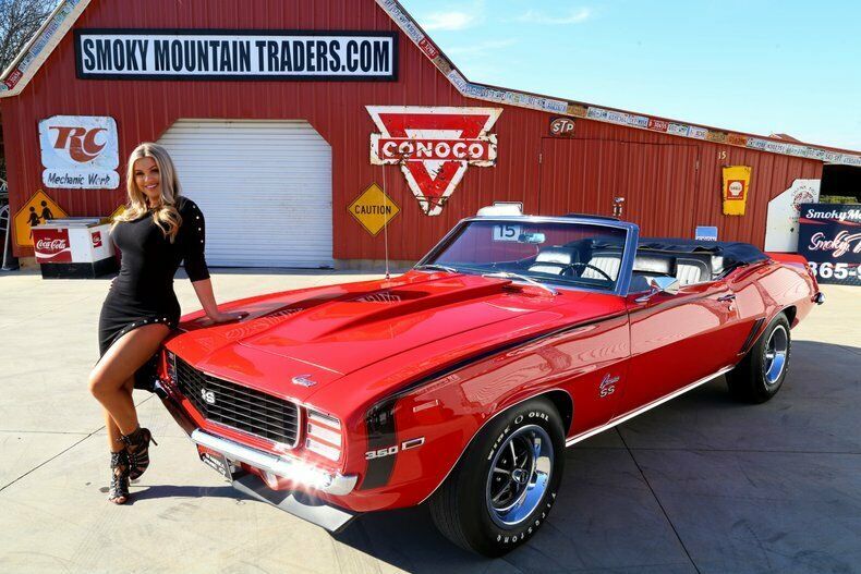 1969 chevrolet camaro rs ss convertible 350 v8 automatic console gauges ps pdb