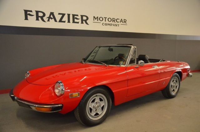 stunning rock solid alfa spider in classic red