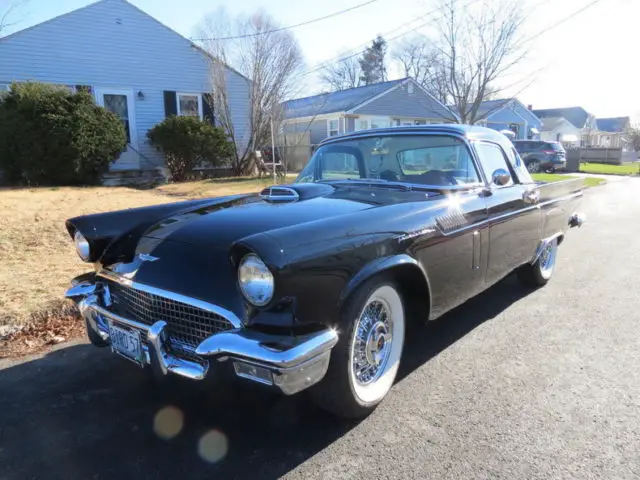 1957 black convertible professionally restored hardtop lowmiles