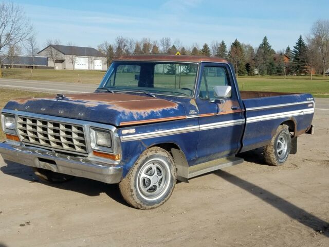 1979 ford f100 pickup truck 2wd custom explorer sunbaked patina