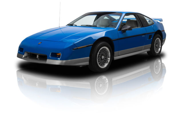 documented one owner bright blue 7,563 actual mile fiero gt 2.8l v6 power disc