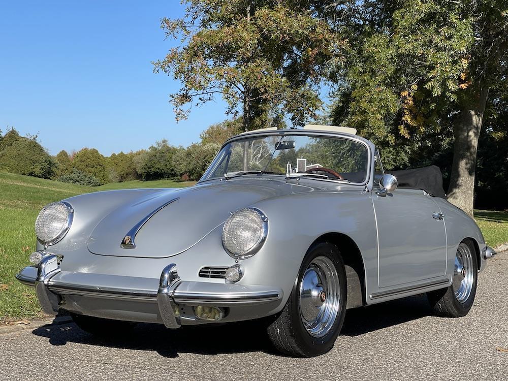 1963 porsche 356 cabriolet super 90 silver metallic 4779 miles