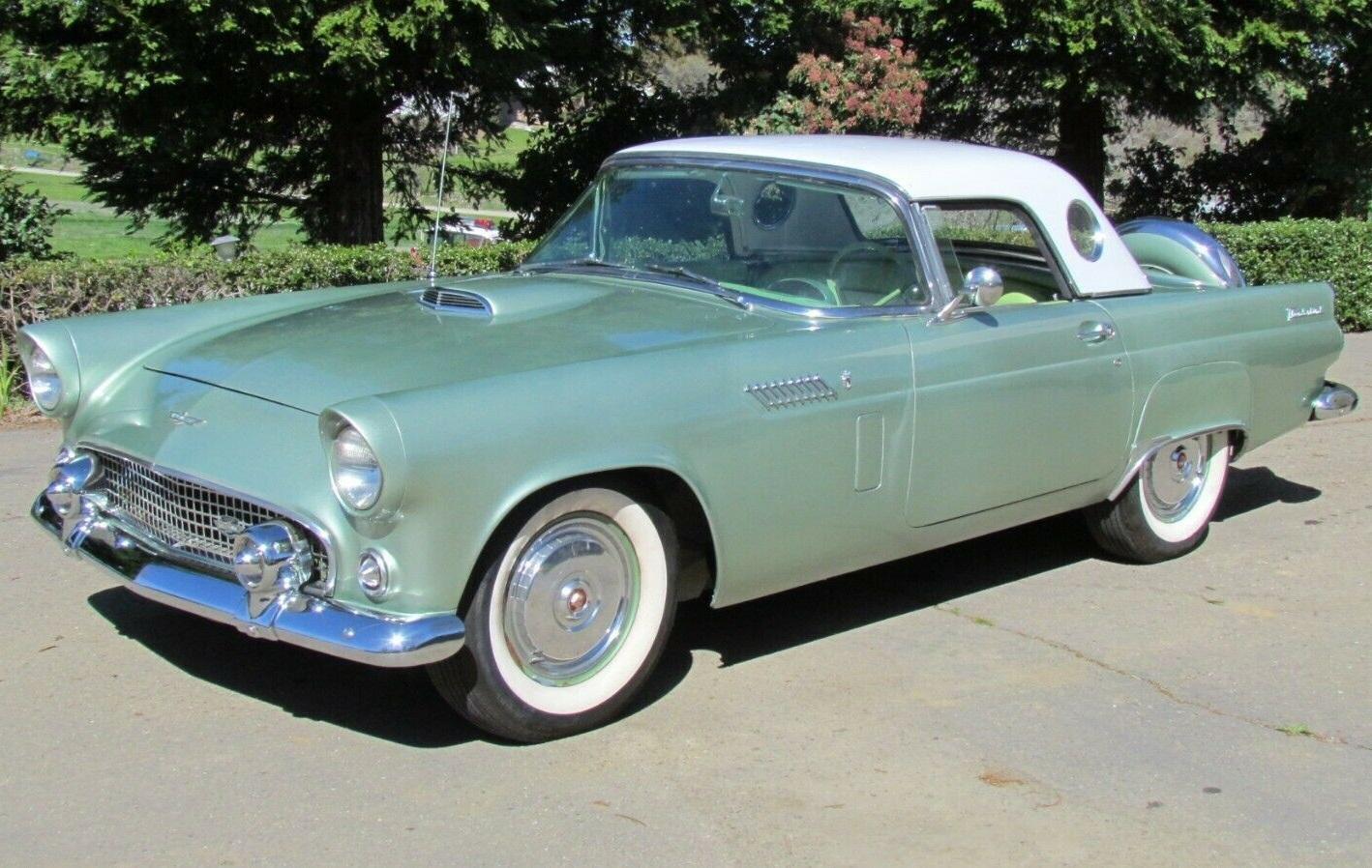 1956 ford thunderbird 225 hp with fordomatic automatic transmission