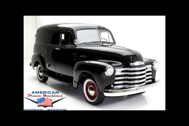 1953 chevrolet 3100 panel truck, extensive restoration, rebuilt 6-cylinder