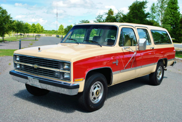 1984 chevrolet suburban silverado 454 big block v8 cold a/c only 42,585 miles!