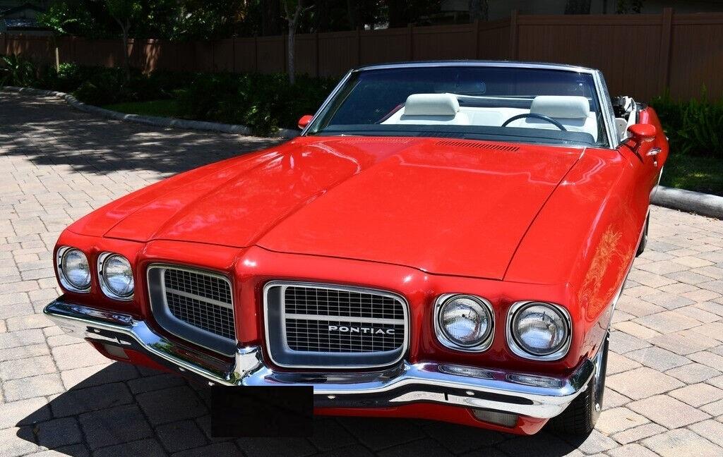 1971 pontiac le mans sports convertible red 16790 miles