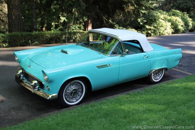 1955 ford thunderbird. 3-speed w/overdrive. beautiful! see video