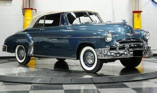 1950 chevrolet other convertible blue manual