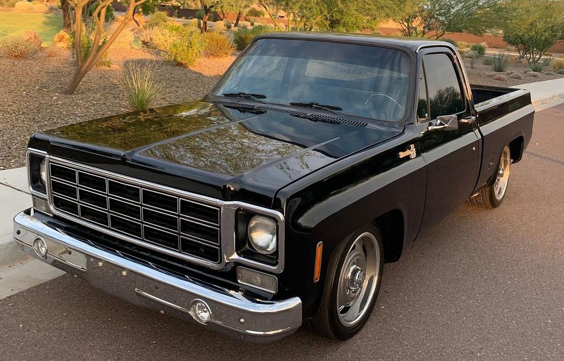 1977 chevrolet c10 short bed fully restored bumper