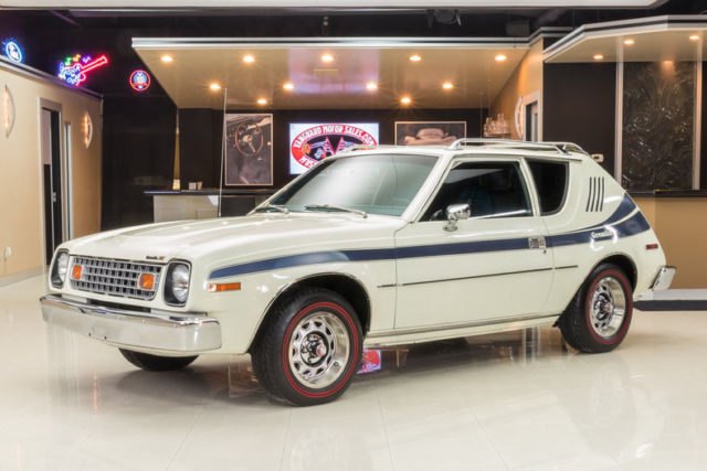 gremlin x! original 258ci i6, auto, pb, ps, a/c, plaid interior, alpine white!