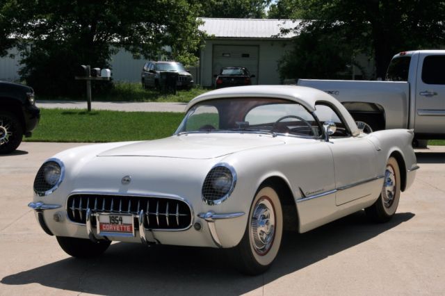 very original 1954 corvette complete #'s matching 75k actual miles