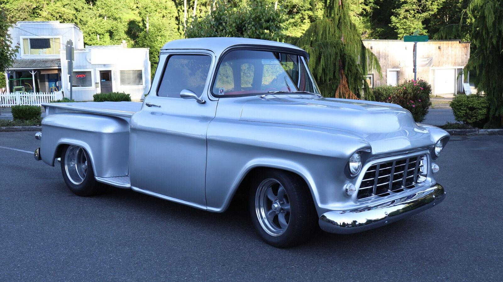 1955 chevrolet pickup shortbox restorod 350ci 5095 miles