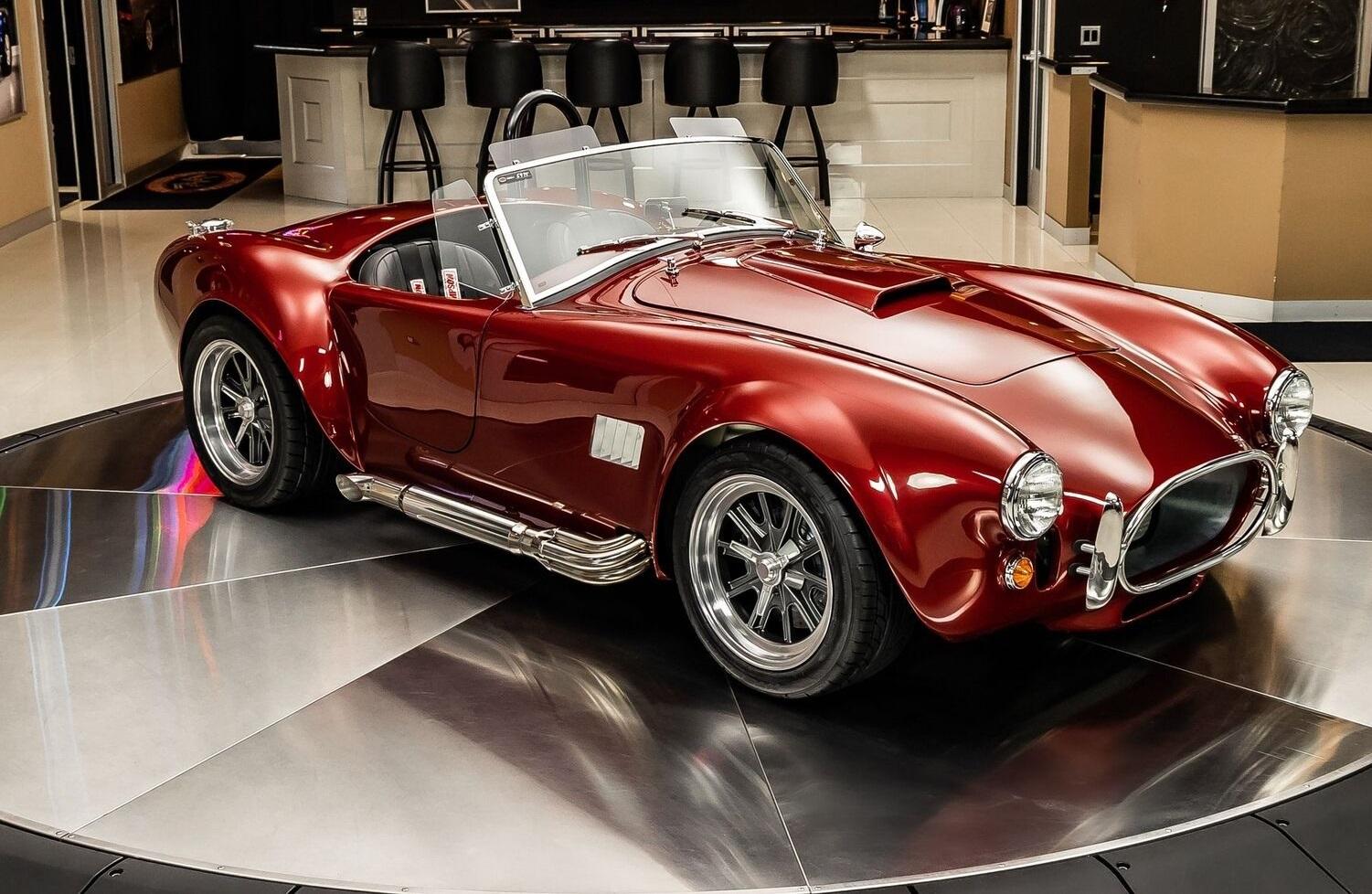 1965 shelby cobra factory five candy apple red manual 22 miles