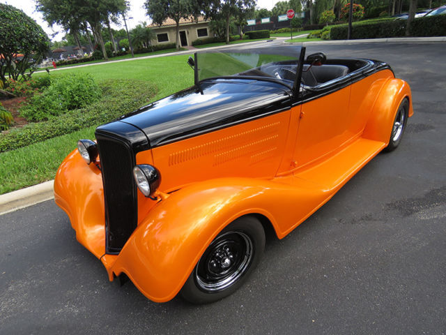 stunning 1934 chevrolet roadster hot rod, street rod, harley-davidson colors