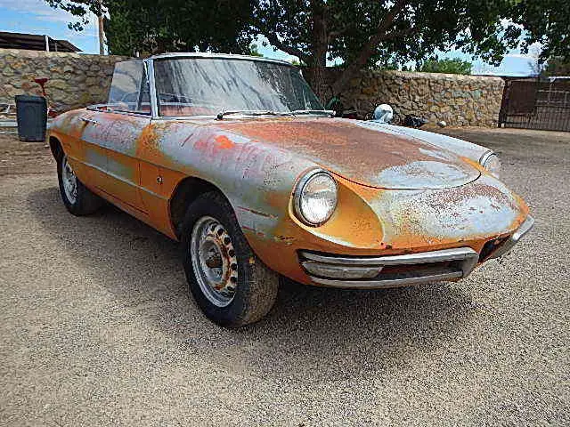 1967 alfa romeo duetto spider roadster west texas project car barn find