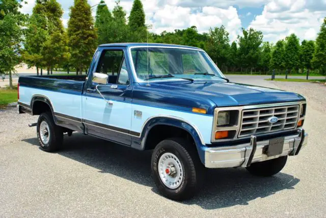 1986 ford f-150 xlt lariat 4x4 low miles runs and drives great! rare find!