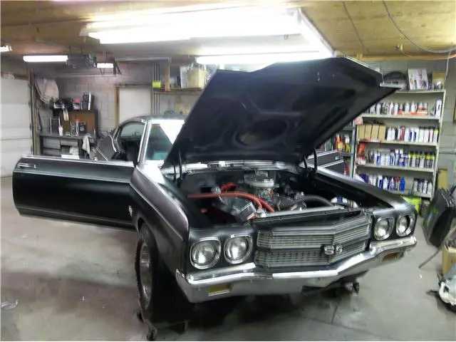 1970 chevy chevelle ss 396 0 miles black 2 dr v8 automatic