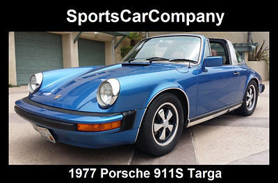 1977 porsche 911s targa california 2 owner car beautiful in+out just serviced!