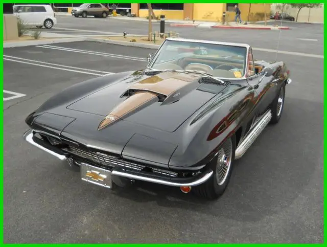restored 1967 corvette stingray convertible 427/4sp 4wdb posi 2tops