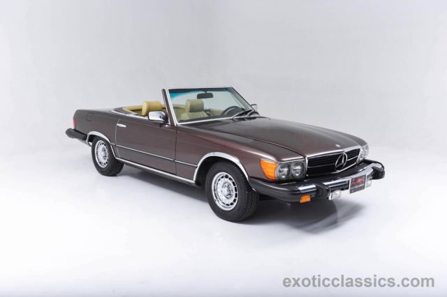1980 mercedes-benz 450sl - manganese brown metallic, well preserved, roadster!