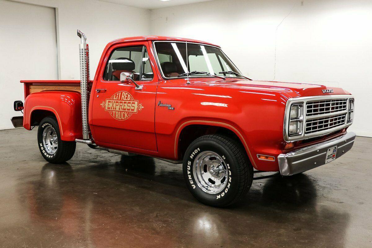 1979 dodge other pickups d100 lil red express 1582 miles red truck mopar 360ci crate