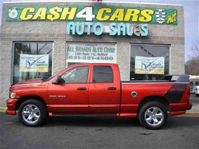 used 2005 dodge ram 1500 4dr 140.5 inch wb 4wd slt 4x4 truck, 73,500 miles in saint james, ny