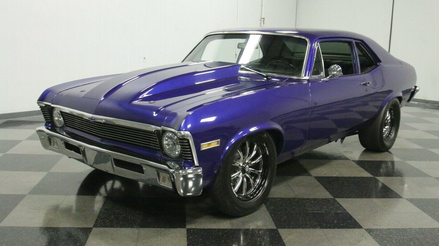 1970 chevrolet nova restomod blurple v8 turbo auto transmission