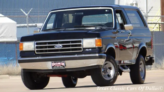 1991 ford bronco black 4x4 xlt 5.8 l efi clean video