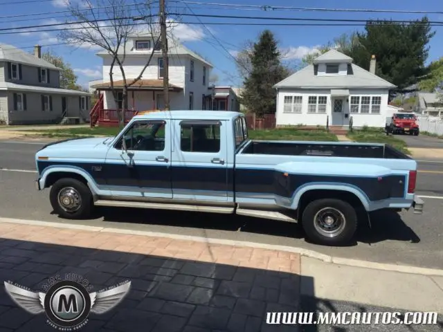 1986 ford f350 f-350 crew cab 7.4 l dual wheels low miles 82,000