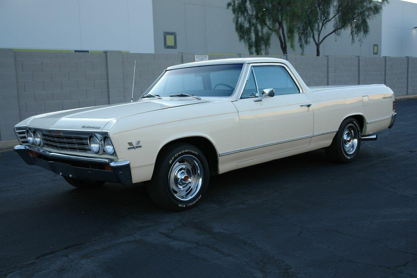 1967 chevrolet el camino white with 77710 miles
