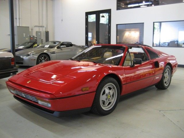 1989 ferrari 328gts red/tan collector quality