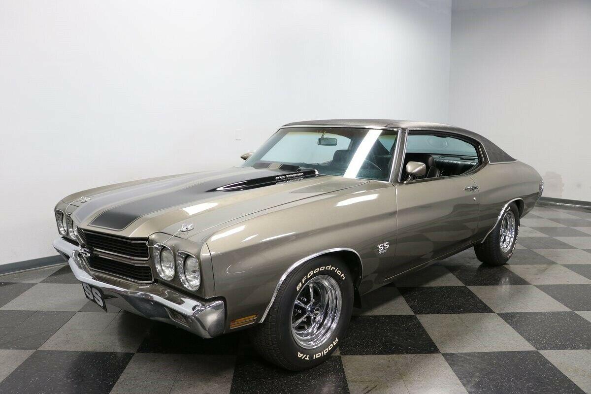 1970 chevrolet chevelle ss 396 v8 56449 miles shadow gray manual