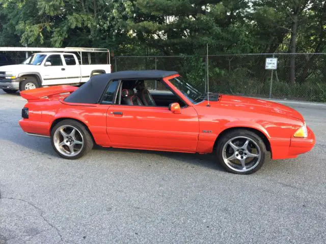 custom redone 1992 ford mustang convertible low reserve
