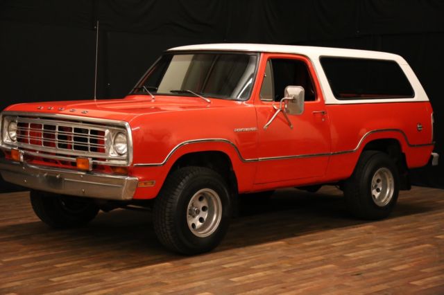 1975 dodge ramcharger v8 360 4-speed 4x4