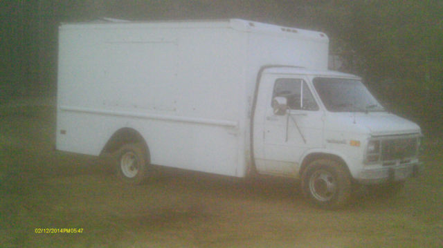 1992 gmc vandura 3-door cut away, 1 ton high cube box van truck
