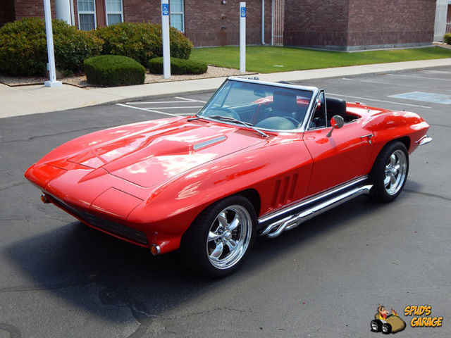 1966 chevy corvette conv c2 to c4 resto mod zz4 430hp 6-speed 4 wheel disc