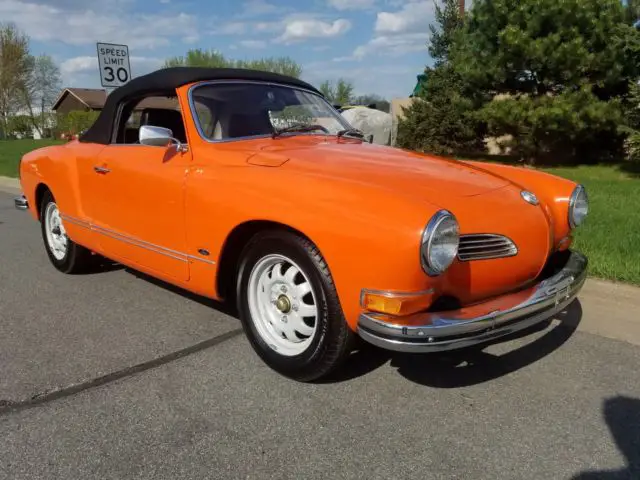 1974 volkswagen karmann ghia convertible / cabriolet