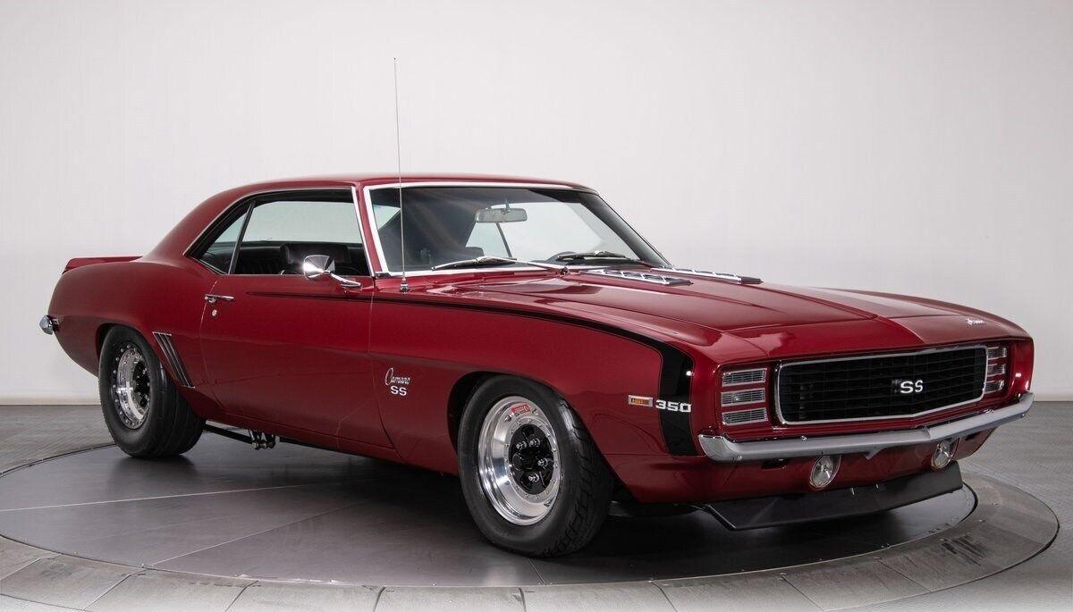 1969 chevrolet camaro burgundy hardtop 421 v8 4 speed automatic 3015 miles