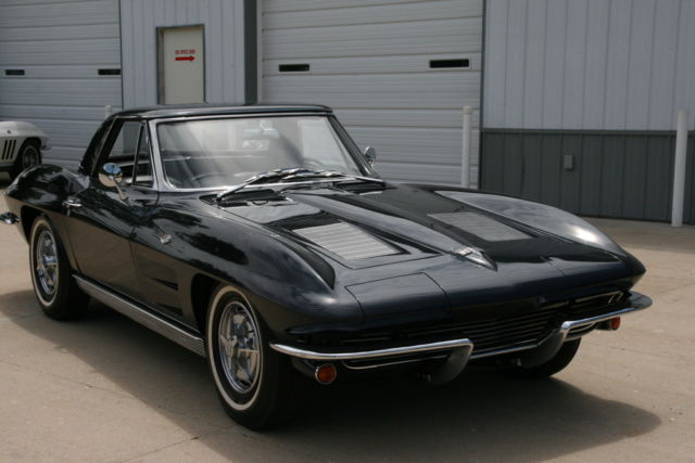 1963 corvette two top roadster 64k actual miles numbers matching radio delete