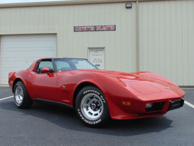 1979 corvette red w/black leather, only 57,495 miles, nicely restored w/receipts