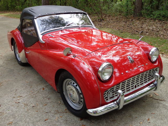 1959 red british sportscar frame off 4 speed rebuilt pristine