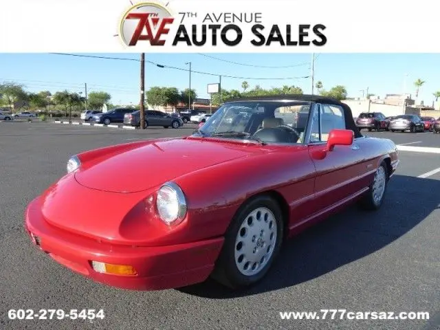 1991 alfa romeo spider 2dr convertible veloce