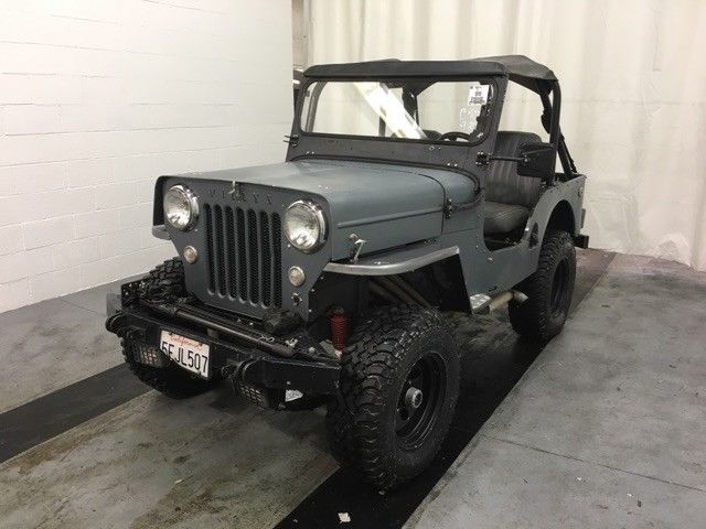 1954 willys jeep cj-3b universal 8538 miles green 350 manual