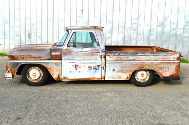 1965 chevrolet swb bbw v8 auto ac ps pb posi original paint / patina shop truck
