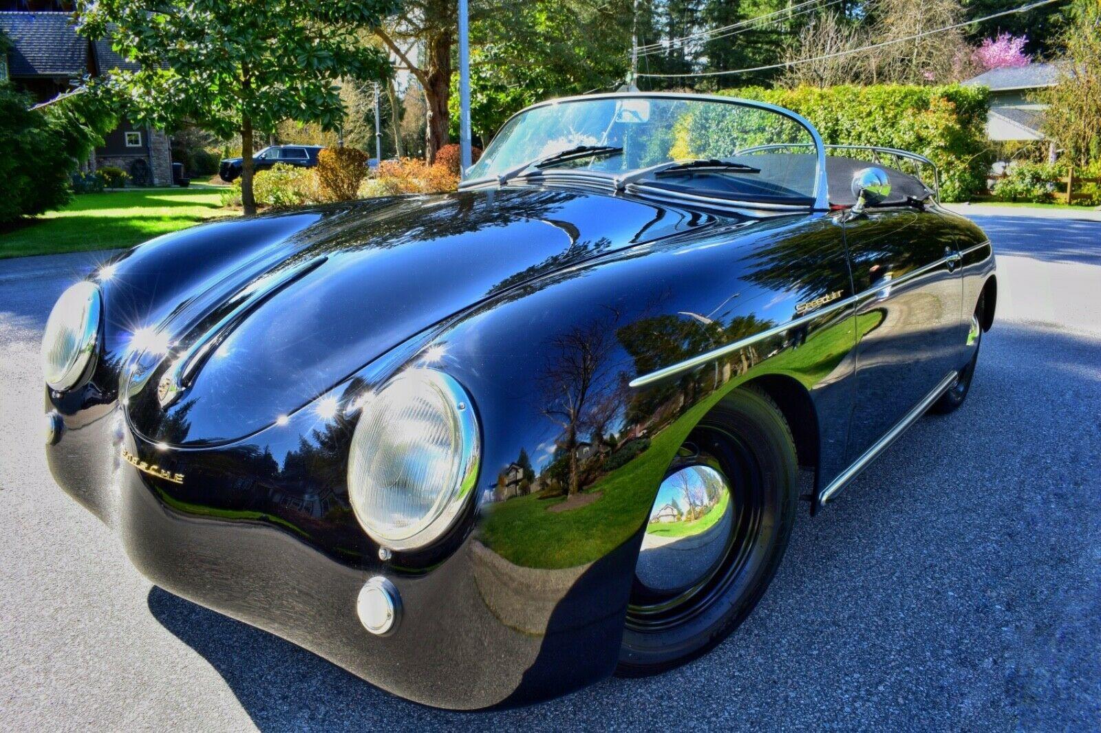 1958 porsche 356 speedster 1600cc black immaculate beauty