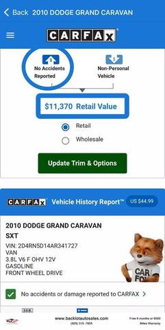 2010 dodge grand caravan sxt