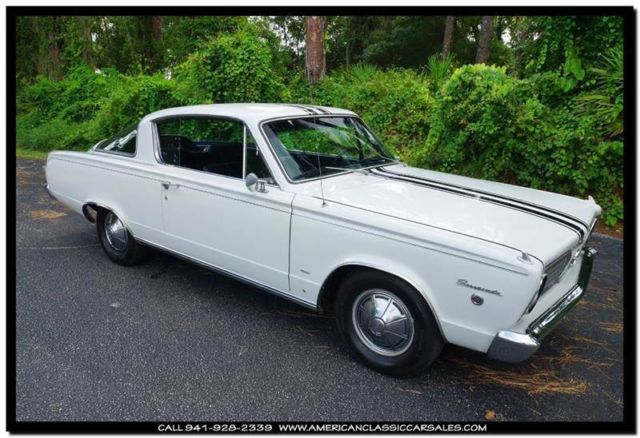1966 plymouth barracuda 85k miles 273 v-8 automatic no rust florida