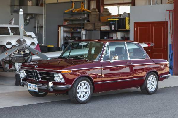 1972 bmw 2002 malaga red / full restoration / hot rod m10 / 5-speed manual