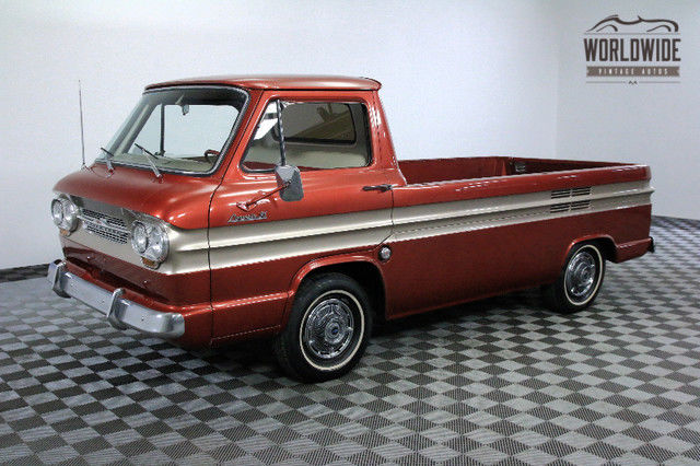 1962 red chevrolet "95" rampside pickup 4spd 2.4l v6!