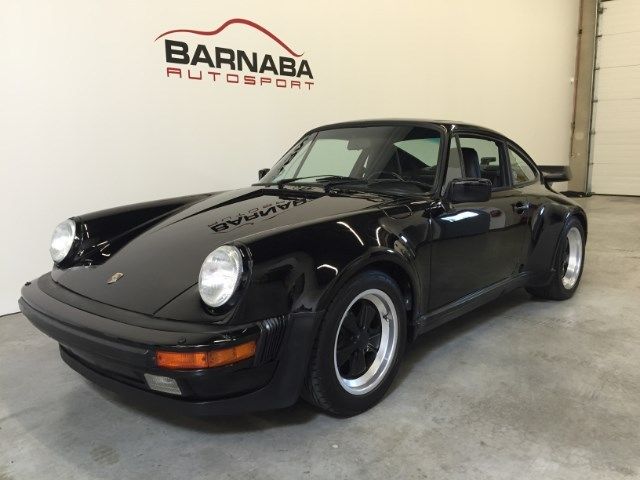 1987 porsche 911 carrera turbo 51379 miles black flat 6 cylinder engine 3.3l/20
